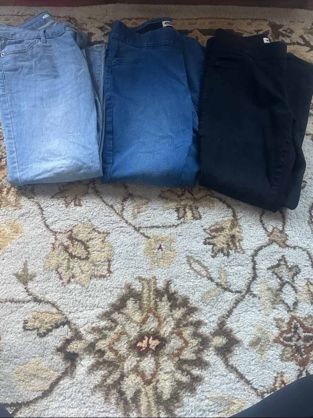 Old Navy Women’s Skinny Jeans - Light Blue, Medium Blue, Black (size 6 short)